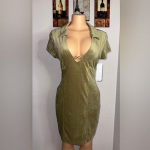 NWT OLIVE CORDUYDRESS SHORT SLEEVE SIZE XL